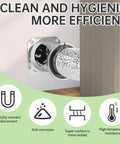 Magnetic Dryer Vent Connector Kit with Quick Connect for Fast No Fuss Install and Cleaning attached to wall vent