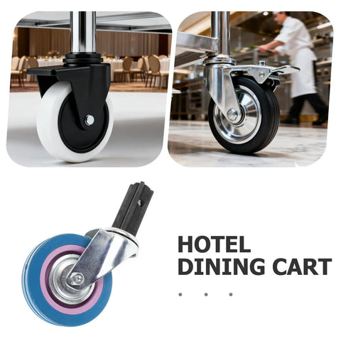 4 Inch Silent Swivel Trolley Wheels Built To Haul Heavy Duty Furniture Casters Wear Resistant Stainless Steel And Plastic