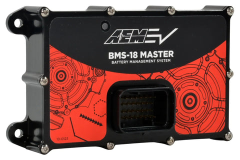 Professional Battery Management System Master Unit managing up to eighteen cells with a sleek design and secure socket.