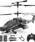 Dope Apache Style RC Helicopter For Kids And Adults, 2.4GHz Remote, Altitude Hold, includes batteries and USB cable