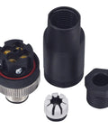 M12 4 Pin Male And Female Circular Aviation Connector Kit 12mm Industrial Waterproof IP67 components for sensors and control panels