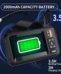 1080P HD Endoscope Camera With Light 4.3 Inch LCD Display IP67 Waterproof showing battery capacity image