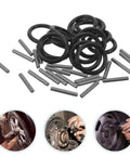 Heavy Duty Rubber Retaining Rings And Fastener Pins For Electric Wrench Socket Replacement 50 Set, black rubber rings and metal pins.
