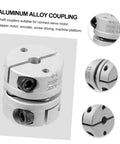 Top Notch Aluminum Alloy Flexible Shaft Coupling For Stepper Motors, CNC And 3D Printers With Secure Clamp Style Easy Install Keyed Design Handles Misalignment Like A Boss, silver