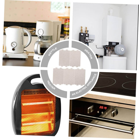 Two Sets Of Seven Microwave Mica Plates For Heat Insulation Replacement Easy To Cut Compatible With Most Microwave Ovens Durable Insulation Sheets with kitchen appliances