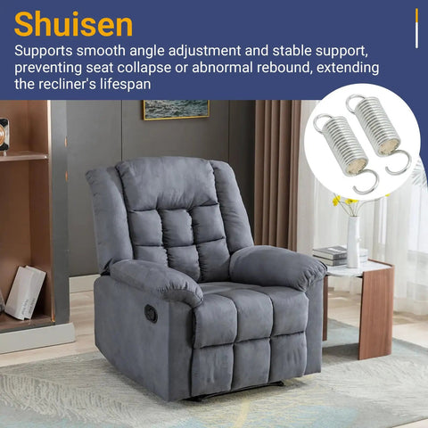 Revamp Your Living Room Setup With These Heavy Duty Recliner Tension Springs 2 7/8 Inch Universal Fit For Lane Lazyboy Homeplace Rock Solid Galvanized Steel with recliner