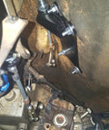 Installed Transfer Case Cable Shifter Kit For 231 Fits Wrangler TJ LJ 1997 2006 Easy Install under vehicle showing connection points