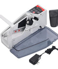 Portable Handheld Money Counter Machine For Fast, Accurate Bill Counting with adapter and case shown