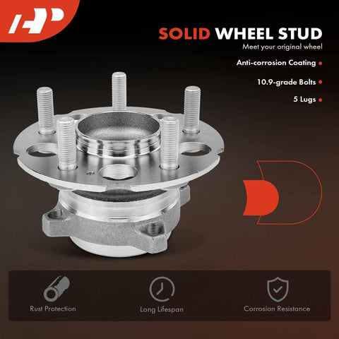 Two Pack Rear Wheel Bearing And Hub Assembly Five Lug For Acura RDX 2013 To 2018 And Honda CR-V 2012 To 2016 FWD Only beefy replacement