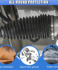 Installed Universal Rack And Pinion Boot Kit 2Pcs Inner Tie Rod Boots Dustproof Silicone Shields with clamps for sedans SUVs trucks