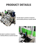 Premium Automatic Labeling Machine For Round Bottles High Speed Label Applicator close-up of labeling mechanism showing efficiency features.