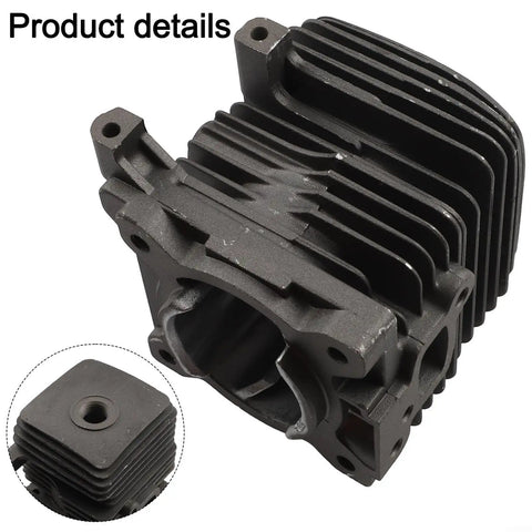 34Mm Bore Cylinder Piston Kit, Heavy Duty Steel Replacement Part For Garden Tools, close-up of black steel design and texture