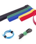 60 Pack Reusable Cable Ties Set With 8 Inch 20 Pieces 6 Inch 20 Pieces And 4 Inch 20 Pieces Dope Cord Straps Five Colors