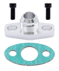 AN10 Turbo Oil Return Drain Flange Adapter Kit For Garrett GT28 GT30 GT35 T25 Turbos Billet Aluminum With Thick Base Flange Center Hole
