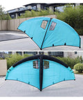 Inflatable Wing Foil For Surfing And Windsurfing With Pump And Bag, Lightweight Wingsurfer Kite For Water Sports, 54ft2 Sail, blue color