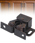 Double Roller Cabinet Lock Latch with Mounting Screws for Cupboard Doors and Drawers, sturdy furniture hardware