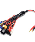 Do It All 19 In 1 Lipo Battery Charger Adapter Cable Banana Plug To JST T Plug XT60 EC3 EC5 HXT 4mm for RC cars and drones