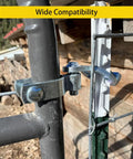 Heavy Duty T Post Gate Hinge Kit For 1-5/8 Inch Chain Link Fence Gate Posts Galvanized Steel Easy Install Hardware Built To Last