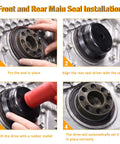 Step-by-step use of 6.6L Diesel Main Crankshaft Seal Driver Kit Front And Rear Seal Installer For 2001 To 2016 GM 6.6L Engines LB7 LLY LBZ LMM LML Pro Grade DIY Friendly Easy Install