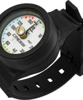 Analog Wrist Depth Gauge For Scuba Diving And Freediving Imperial Units White Dial 55mm Stainless Steel Case Parabolic Scale