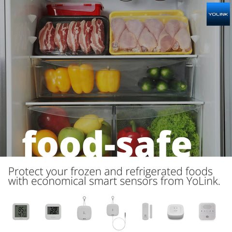 Outdoor Temperature And Humidity Sensor With 1000 Foot Range And Two Year Battery Life Real Time App Text Email Alerts Works With Alexa And IFTTT No Monthly Subs Hub Required in refrigerator food storage