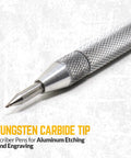 Badass Deburring Tool With Ten Spare Blades And Sharp Scribe Stored In A Rugged Zippered Case, tungsten carbide tip for etching.