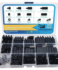 350 Piece Nylon M4 Standoff Kit With Male And Female Spacers Nuts Washers Screws For PCB Mounting And Electronics DIY Projects Dope For Prototyping Robotics Home Workshop Builds in organizer case