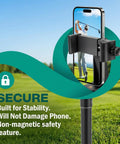 Golf Recording Stick Tripod Monopod With 360 Degree Rotation Extendable From 17.7 To 46 Inches Includes Non Magnetic Phone Holder