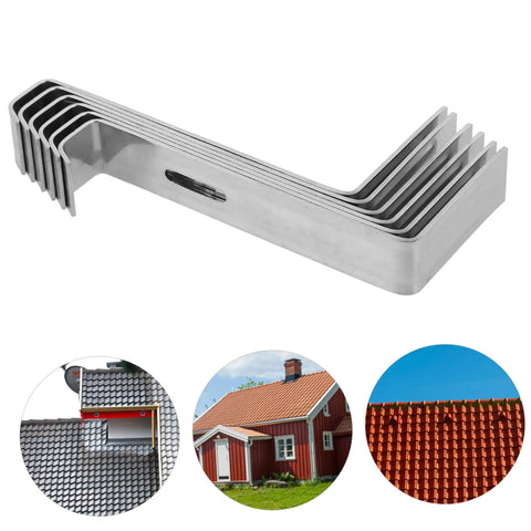 15Pcs Heavy Duty Non Slip Roof Tile Clips Kit For Quick Tile Replacement And Secure Fixing Roofing Accessories For Bricklayer Construction Tools Pro Grade Easy To Use And Lightweight showing clips and roof examples.