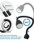 Lathe Led Work Light With Dual Gooseneck Waterproof Design 1200 Lumens Beefy Mechanic Lamp with double-layer hose explained