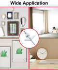 Heavy Duty Quarter Inch Toggle Bolt Kit for Drywall Butterfly Anchors shown with framed art and wall decorations