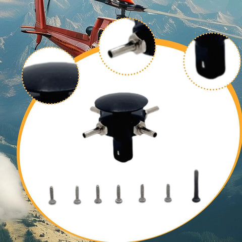 Aluminum RC Rotor Head With Screws Replacement Kit For Helicopters Plug And Play Easy To Install Durable Spare Part For Aircraft
