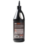 Straight Up Premium Grade Limited Slip Synthetic Gear Oil 75W90 One Quart bottle shows back label and detailing.