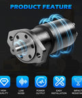 Hydraulic Motor For Eaton Char-Lynn H Series 1 Inch Shaft Diameter With 1/4-20 UNC-2B Thread Woodruff Key And NBR Seal Replacement