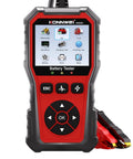 Universal 6V 12V 24V Car Battery Tester With Cloud Report For Quick Health Check Voltage Readout Charge Status And Cranking And Charging System Diagnostics In One Handy Automotive Tool, 2.8-inch LCD