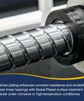 LMK13-UU Linear Ball Bearings 13mm Bore 23mm OD 32mm Length Round Flange Nickel Plated With Screws for CNC Machines