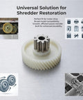 9T 47T Helical Gear Set For Paper Shredders With Double Layer Design For Smooth Operation And Efficient Power Transfer Across Models 9912 9951 9952 9953 9954 9907 SE660 27530 27250 T601 Motor Drive Gear Accessories Replacement on display
