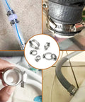Beefy Stainless Steel Hose Clamp Kit, 45-Piece Assortment With Adjustable Worm Gear Clamps For Fuel Lines And Pipes, fits 6-29 mm