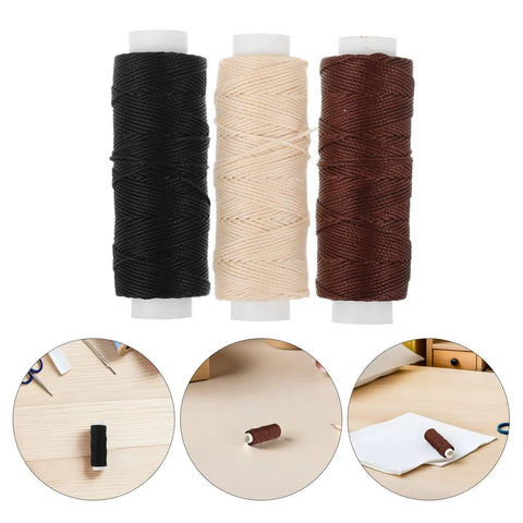 Three Pack Polyester Sailboat Rigging Line Replacement Rope For RC Boats And Model Ships with spool and desk detail