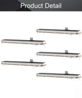 Five Pack Pro Grade 10K Linear Potentiometers Carbon Film Faders with 3 Pins Slide Potentiometers for Dimming and Tuning