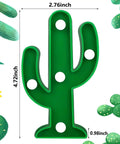 2 Pcs LED Night Light Cactus Lamp Set For Table Desk Bedroom And Home Decor, Cute Mexican Cinco De Mayo Party Decorations