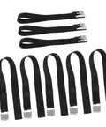 Eight Piece Lawn Aerator Shoes With Solid Metal Straps For Easy Assembly And Soil Aeration On Lawns Gardens And Patios Adjustable Spikes Sandals straps display