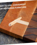 Solid Wood Pocket Hole Plugs 50 Pack For Pocket Hole Jig Furniture Repair Durable Wood Plugs on wooden surface