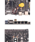 Slick Fanless Mini Pc Built Different With Beefy Quad 2.5 Gigabit Ethernet Network Ports And Smooth 4K Triple Display Support motherboard view