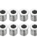 8 Pcs Threaded Inserts Nuts M4x10mm Hex Socket Drive For Wood Furniture Repair And Assembly shown in a grid format