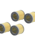 4 Pack Air Intake Filter Cartridge 65 mm By 72 mm 15 Micron Replacement 90950500000 C75 2 For Becker Dry Vane Vacuum Pumps