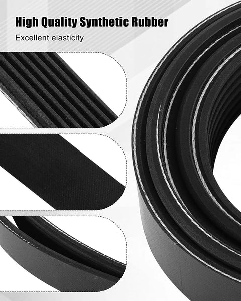Top Grade Serpentine Drive Belt For Honda Accord 2.4L L4 Engine Model, 7PK1831, made from high quality synthetic rubber.