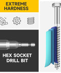 304 Stainless Steel Lag Bolts Kit Three Eighths Inch By One And One Half Inch With Flat Washers And Hex Socket Heavy Duty Wood Fasteners diagram