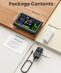 All In One Indoor Outdoor Weather Station With Atomic Clock, Wireless Temperature And Humidity Monitor, Large Display shown
