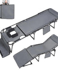 Outdoor Patio Chaise Lounge Chair With Face Hole For Beachside Chill And Poolside Kickback, foldable and portable.